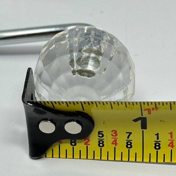 Clear Acrylic Disco Ball Shower Curtain Hooks Set of 12 1 Inch Diameter - Picture 4 of 4